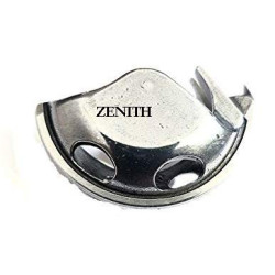Zenith Shuttle Bobbin Case and Plastic Bobbins Combo for Domestic Household Automatic Sewing Machines (Steel and White)