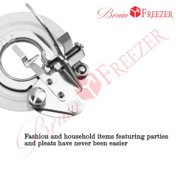 Brain Freezer Sewing Machines Embroidery Foot Compatible with Butterfly Brother Singer Janome Juki Silver