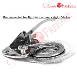 Brain Freezer Sewing Machines Embroidery Foot Compatible with Butterfly Brother Singer Janome Juki Silver