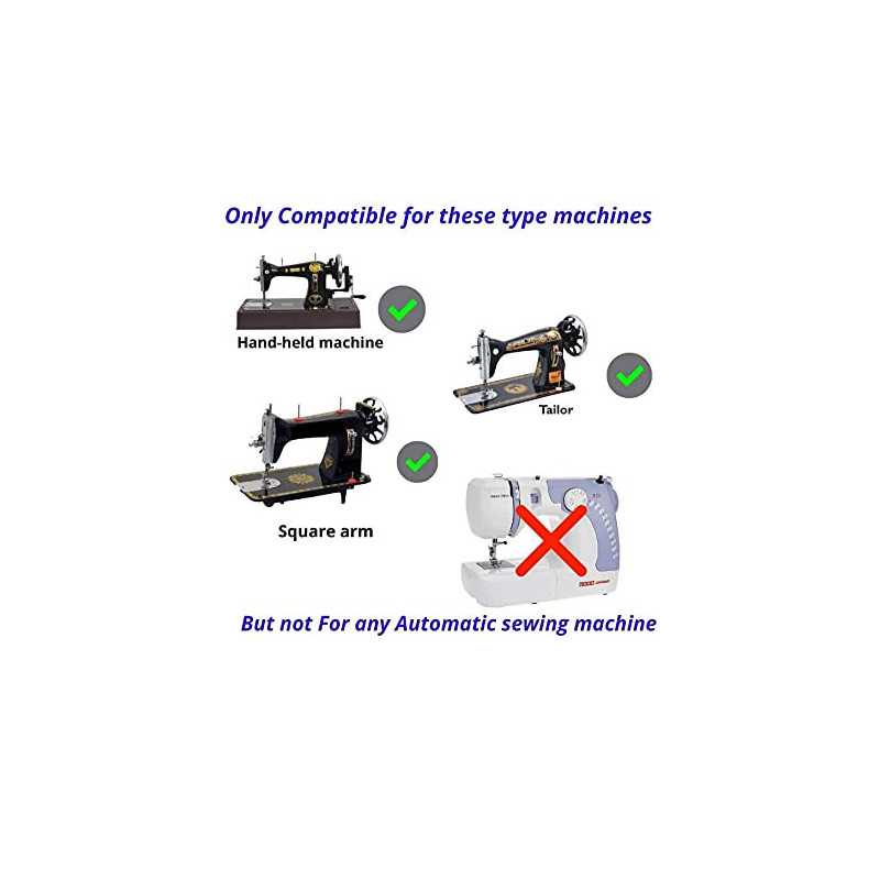 Sewing Machine Handle for Any Handheld Brand Sewing Machine (USHA, Singer, Merritt, LUXMI, Pooja, Rita) Black by A.B. Sales