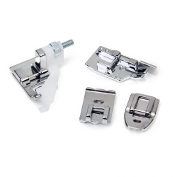 Imported 32 Sewing Machine Presser Foot Kit fit for Brother Singer Janome (Silver)