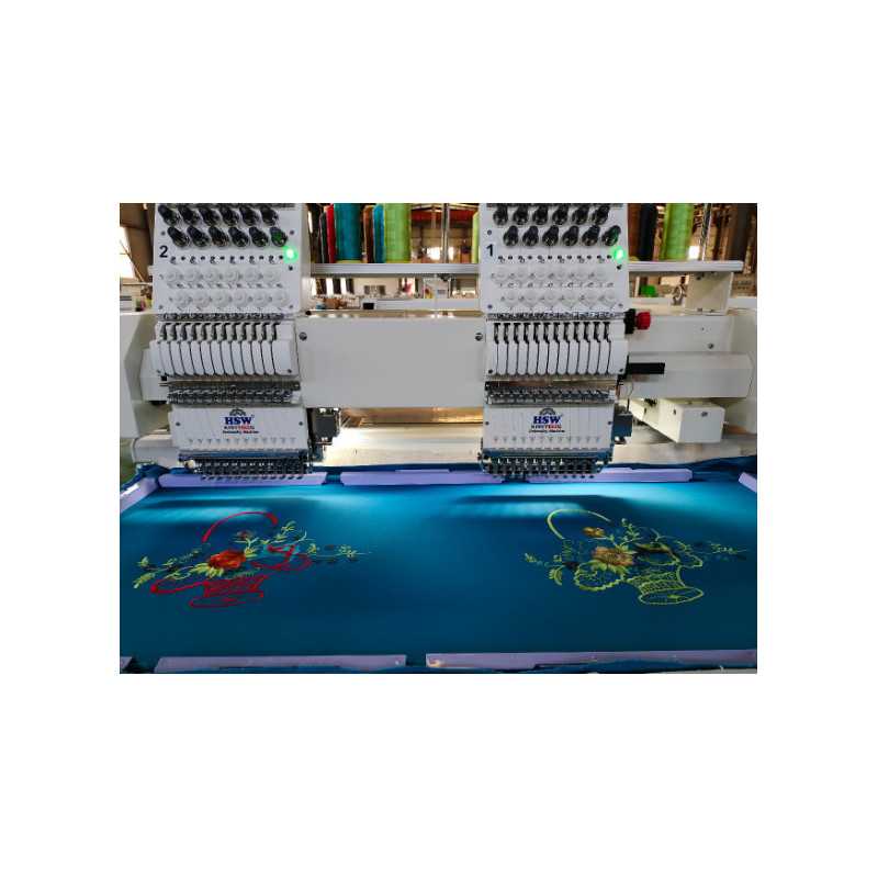 HSW 2X2424 Double Head Embroidery Machine