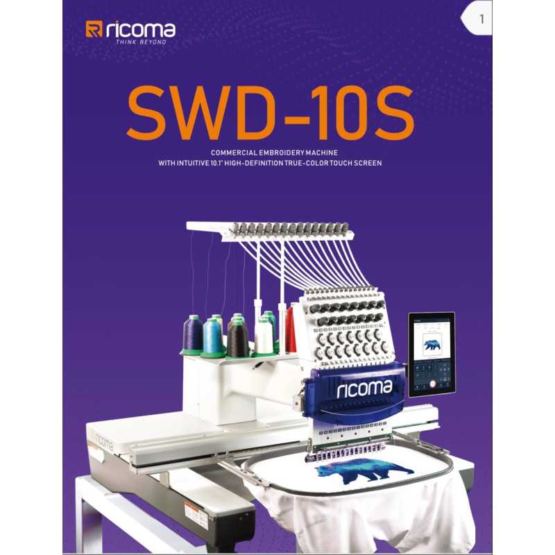 Ricoma SWD 1501 10S Commercial Embroidery Machine 500x800 MM