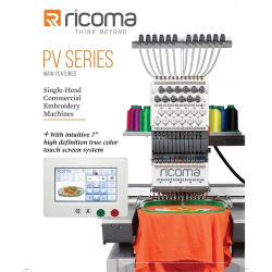 Ricoma PV-1201 Single Head Commercial Embroidery